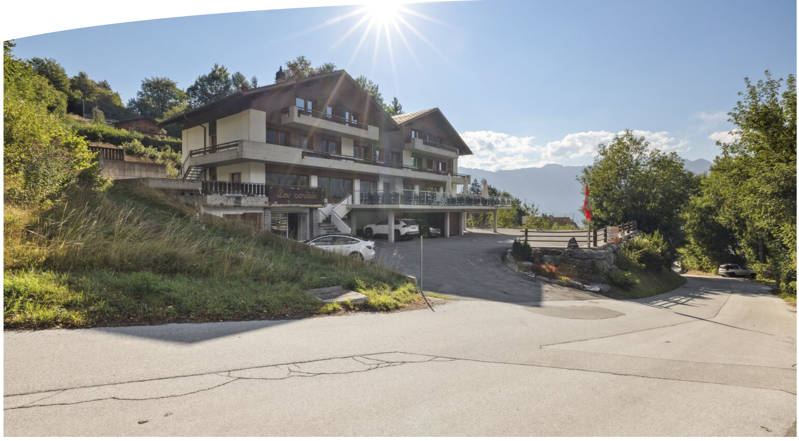 Pension La Cordée — vedere exterioară