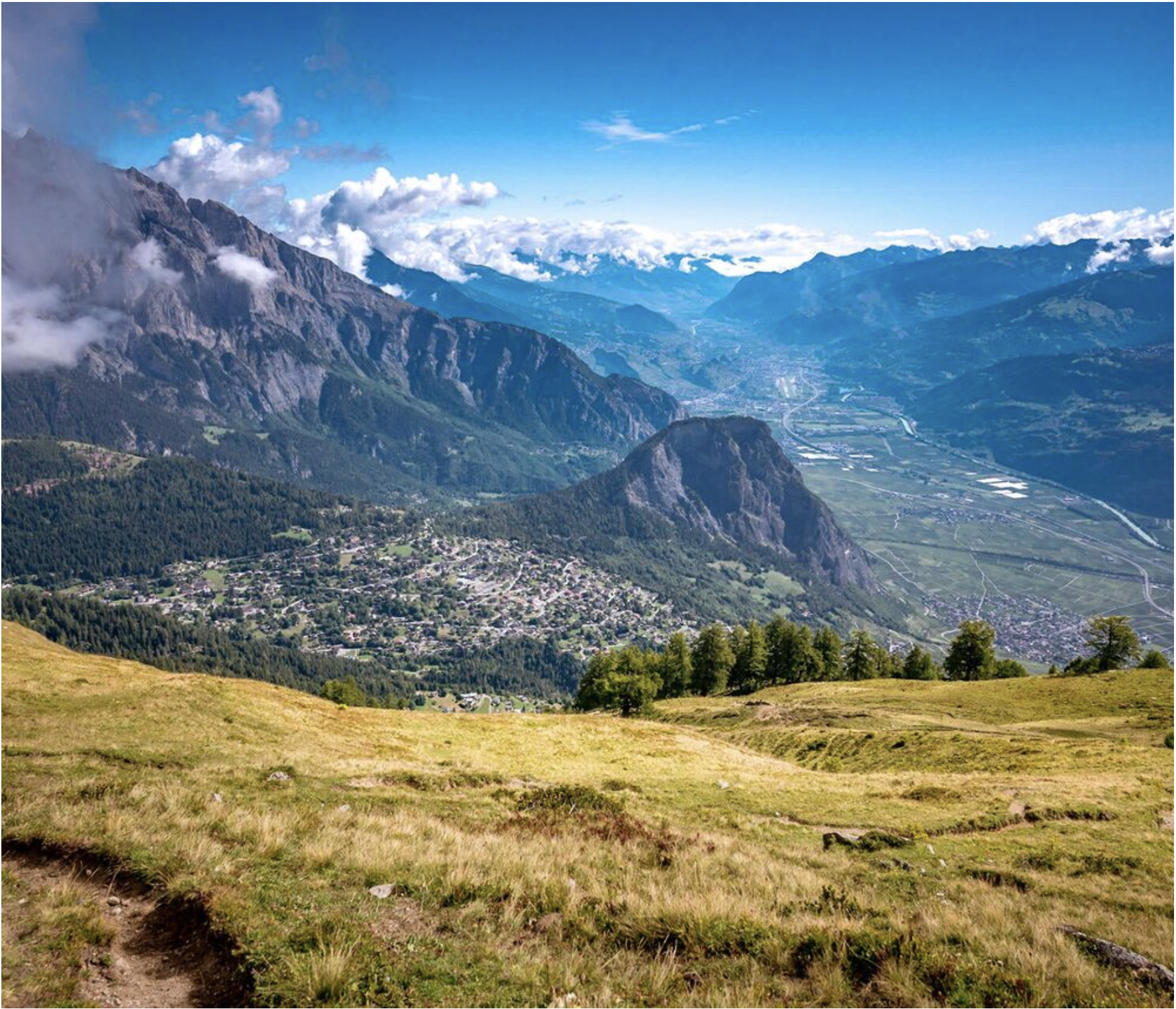 Panoramă montană Ovronnaz